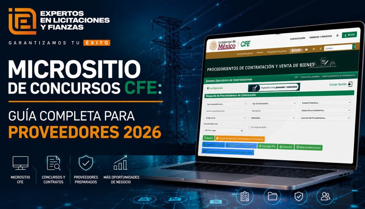 Micrositio de Concursos CFE: Guía Completa para Proveedores 2026
